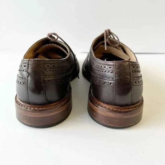 HOUSE OF HOUNDS Mens 10 UAE 44‎ Dark Brown Oxford Wingtip Dress Shoes main image 7